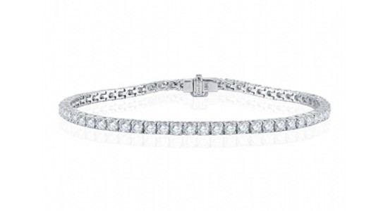 a white gold diamond tennis bracelet