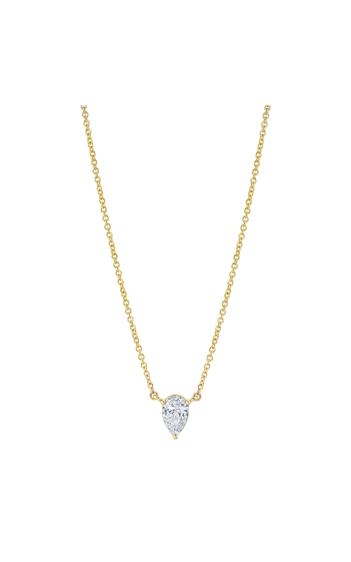 Pear Shape Lab-Grown Diamond Solitaire Necklace