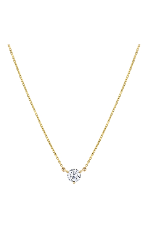 Round Shape Lab-Grown Diamond Solitaire Necklace