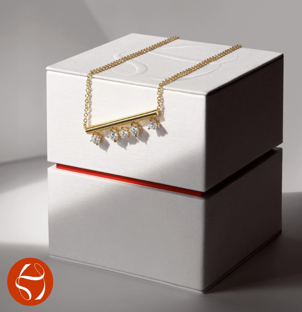 Hearts on Fire Valentine's Day Hearts on Fire Valentine's Day image featuring a necklace on a white box