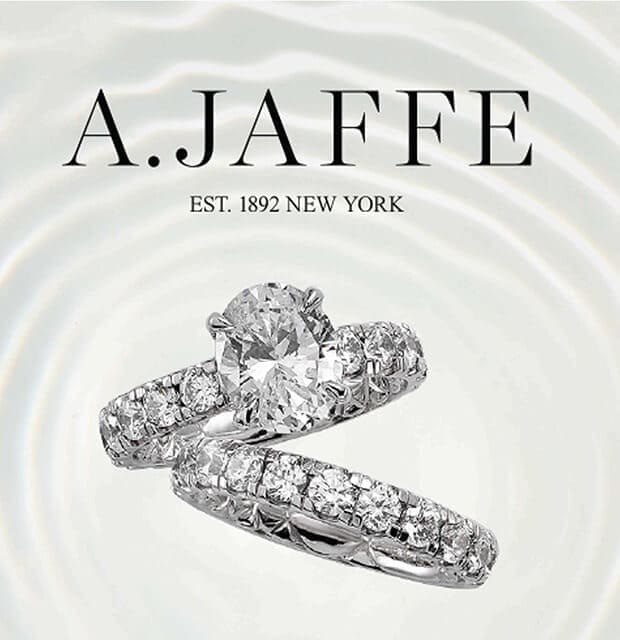 A.JAFFE A.JAFFE banner - EST. 1982 NEW YORK, featuring engagement rings