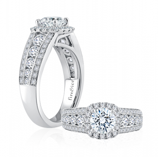 An Aria engagement ring from Fire & Ice, available at Rogers Jewelry Co.