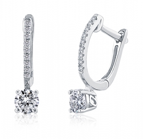 A pair of Sun drop earrings from Fire & Ice, available at Rogers Jewelry Co.