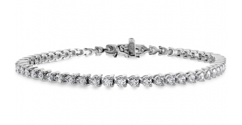 A Temptation tennis bracelet from Hearts on Fire, available at Rogers Jewelry Co.